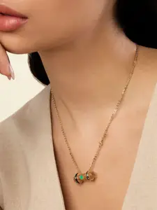 Isharya Brass Gold-Plated Necklace