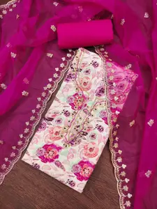 KIMISHA Printed Unstitched Dress Material