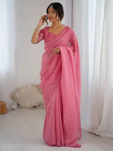 Anouk Embellished Beads and Stones Tissue Saree