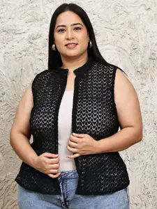 UnaOne Women Embroidered Shrug