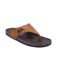 R-SWISS Men Tan Synthetic Flip Flops