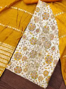 KIMISHA Floral Printed Unstitched Dress Material