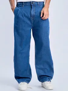 Bene Kleed Men Baggy Fit Mid-Rise Cotton Jeans