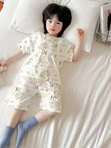 StyleCast x Revolte Boys Printed Short Sleeves T-Shirt With Shorts