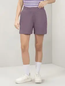 Amante Women Cotton Relaxed Fit Hight Rise Shorts