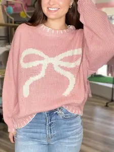 all about you Women Ribbed Pullover