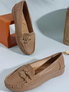 DENILL Women Buckle Detailed Flat Bellies