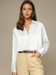 AAHWAN Spread Collar Casual Shirt