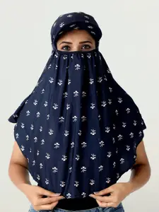 SHINE N SHOW Women Printed Innovative Scarf Cum Mask With Cap