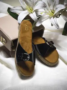 JM Looks Women Open Toe Flats with Comfortable Sole