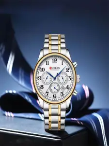 Curren Men Stainless Steel Bracelet Style Waterproof Analogue Watch CR-8466-TT-White