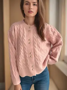 all about you Self Design Sweater