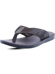 Trekiva Men Grey PU Flip Flops