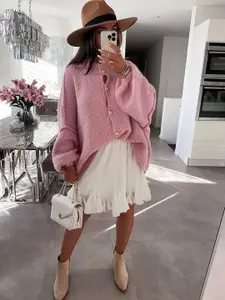 all about you women pink sweater