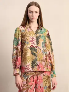 Vero Moda Women Floral Printed Spread Collar Casual Shirt