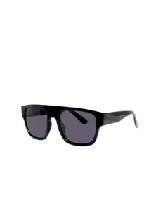 DressBerry Women Black Lens & Black Square Sunglasses with
