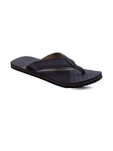 Trekiva Men Brown Fabric Flip Flops