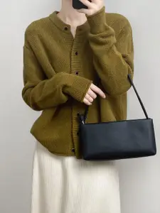 StyleCast Women Round Neck Cardigan Sweater