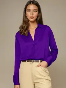 AAHWAN Spread Collar Casual Shirt