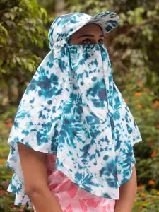SHINE N SHOW Women Sun Protection Printed Scarf Cum Mask With Cap