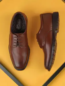 J.FONTINI Men Leather Formal Oxfords