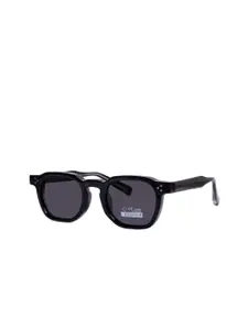 DressBerry Women Black Lens & Black Square Sunglasses with
