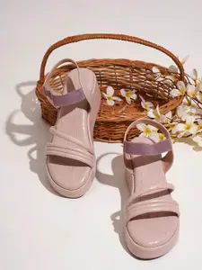 JM Looks Women Open Toe Wedge Sandals