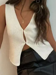 all about you Self Design Sweater