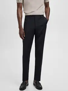 MANGO MAN Slim Fit Wool Formal Trousers