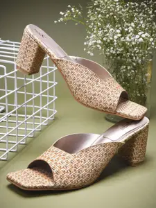 Froh Feet Women Textured Party Block Sandals