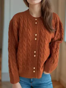 all about you Women Self Design Sweater