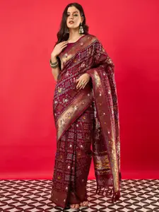 Anouk Women Dola Silk Woven Design Saree