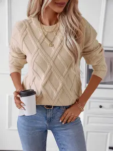 all about you Women Self Design Pullover