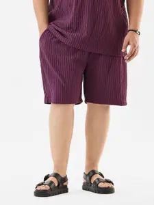 Snitch Men Plus Size Regular Fit Mid-Rise Shorts