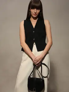 Vero Moda Women Solid V-Neck Top