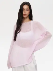 all about you women pink sweater