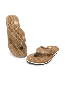 Trekiva Men Brown EVA Flip Flops