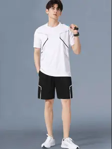 StyleCast Round Neck T-Shirt & Shorts Co-Ord Set