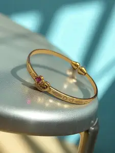 AARTISAI Gold-Plated Stone-Studded Bangle