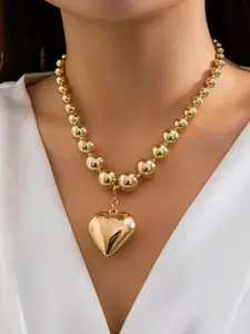 StyleCast Copper-Plated Artificial Beads Beaded Necklace