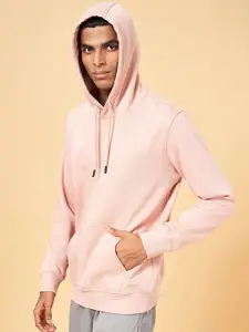 The Roadster Lifestyle Co Men Solid Hooded Regular Pullover Sweatshirts