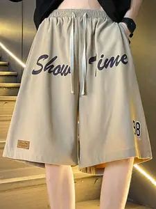 StyleCast Men Typography Printed Mid-Rise Shorts