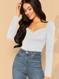 Dream Beauty Fashion Women Sweetheart Neck Peplum Top