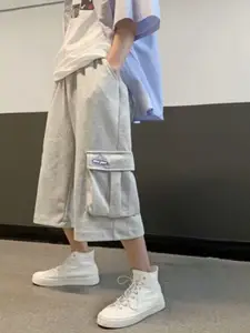 StyleCast Men Loose Fit Below-Knee Cargo Shorts