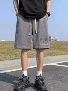 StyleCast Grey Solid Regular Fit Knee Length Shorts