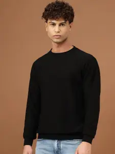 The Roadster Lifestyle Co. Men  Round Neck Full Sleeve Knitted Sweatshirt