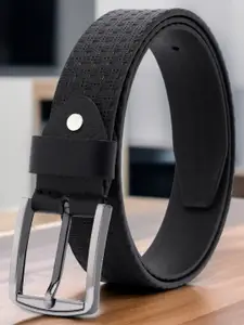 The Roadster Lifestyle Co Men Textured Genuine Leather Formal Belt