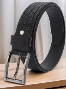 The Roadster Lifestyle Co. Men Textured Genuine Leather Formal Belt