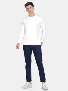 The Roadster Lifestyle Co Men Round Neck Full Sleeves Pullover Sweatshirt
