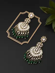 Anvik Women Gold-Plated Contemporary Chandbalis Earrings